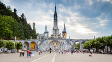 Basilica in Lourdes, France