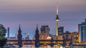 Rio Spree en Berlin, Alemania