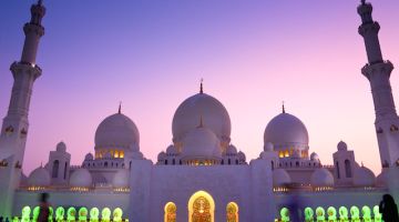 dawn in Abu Dhabi, Dubai