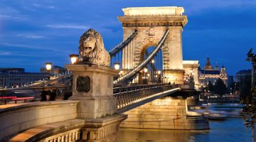 bridge in Budapest, Hungary