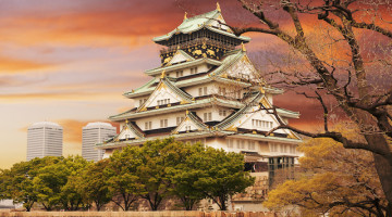 Osaka castle, Japan